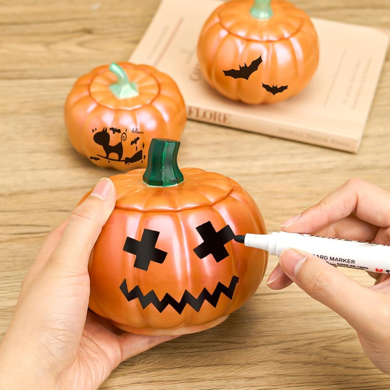 Dacies Pumpkin Jar Resin Mold with Lid 5 Inch Large Storage Box Halloween Epoxy Resin Casting Molds for DIY Jewelry Trinket Container Candy Jar Candle Holder Gypsum Concrete Cement Mould Fall Christmas Decor - Image 4